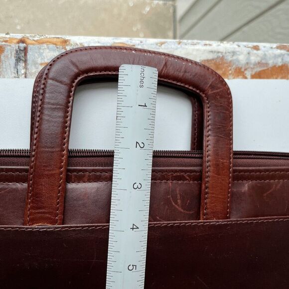 Wilsons Leather Brown Briefcase Laptop Bag – Vintage Classic Workwear Core - Picture 13 of 14